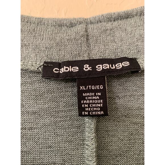 Cable & Gauge Women's 3/4 Dolman Sleeve Boatneck Cold Shoulder Top, Size XL - Picture 8 of 11